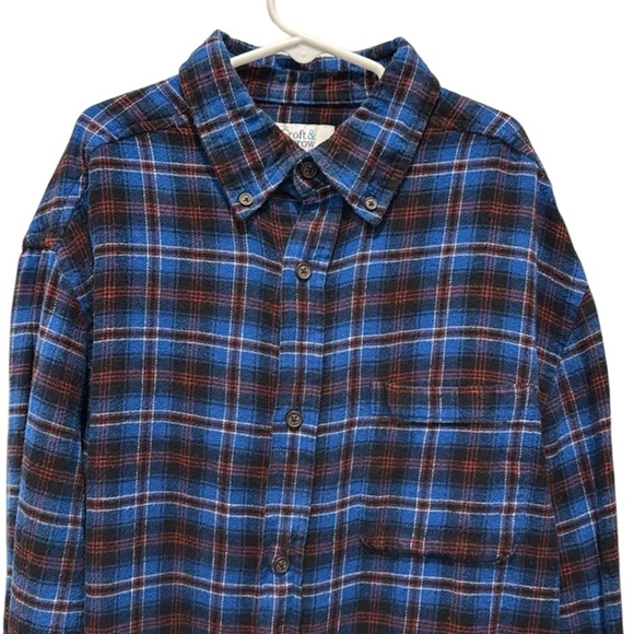 Croft & Borrow men’s plaid flannel.  Size small - Picture 1 of 8
